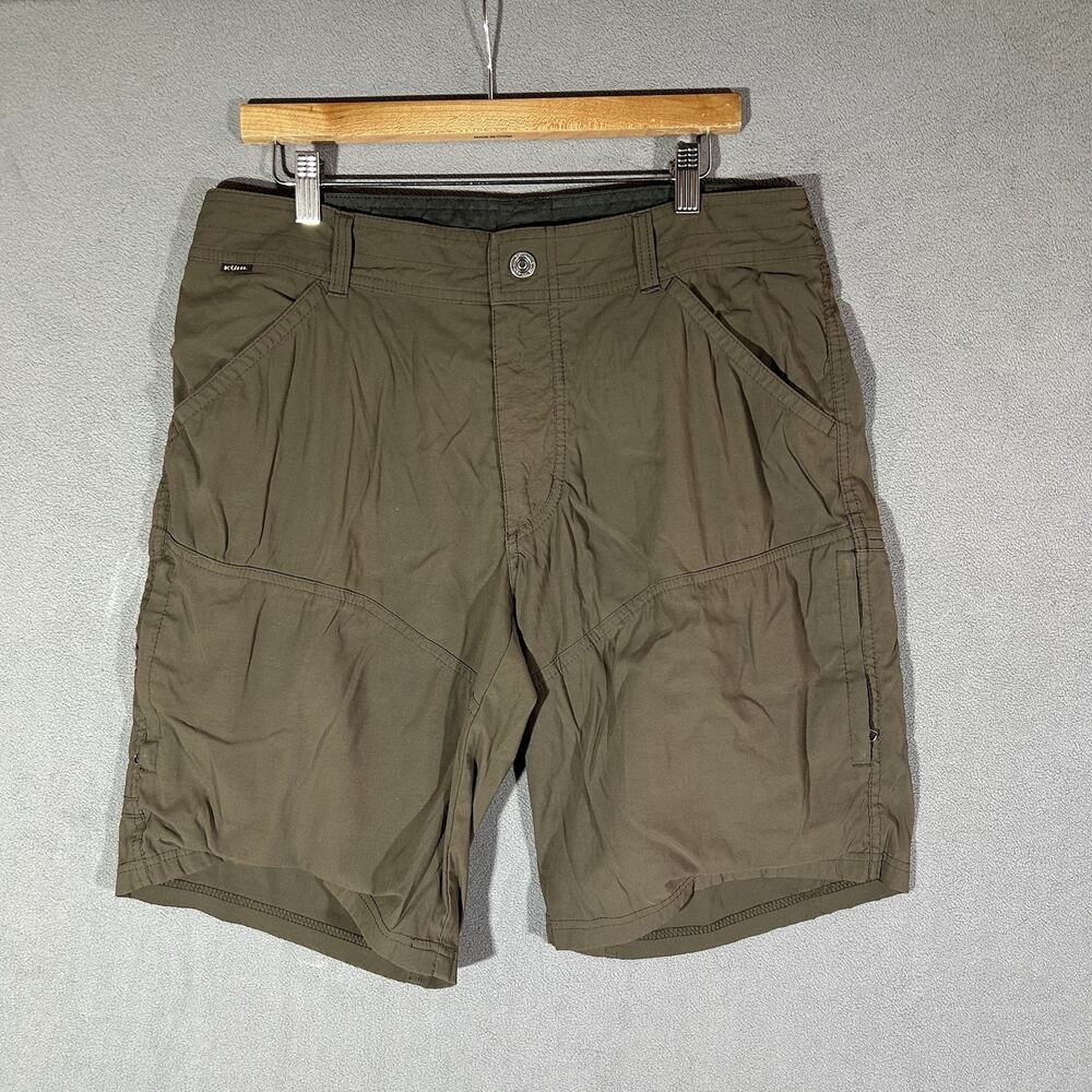Kuhl Renegade Cargo Shorts 10" Inseam Mens 34 Brown Hiking Outdoor Gorpcore 5121